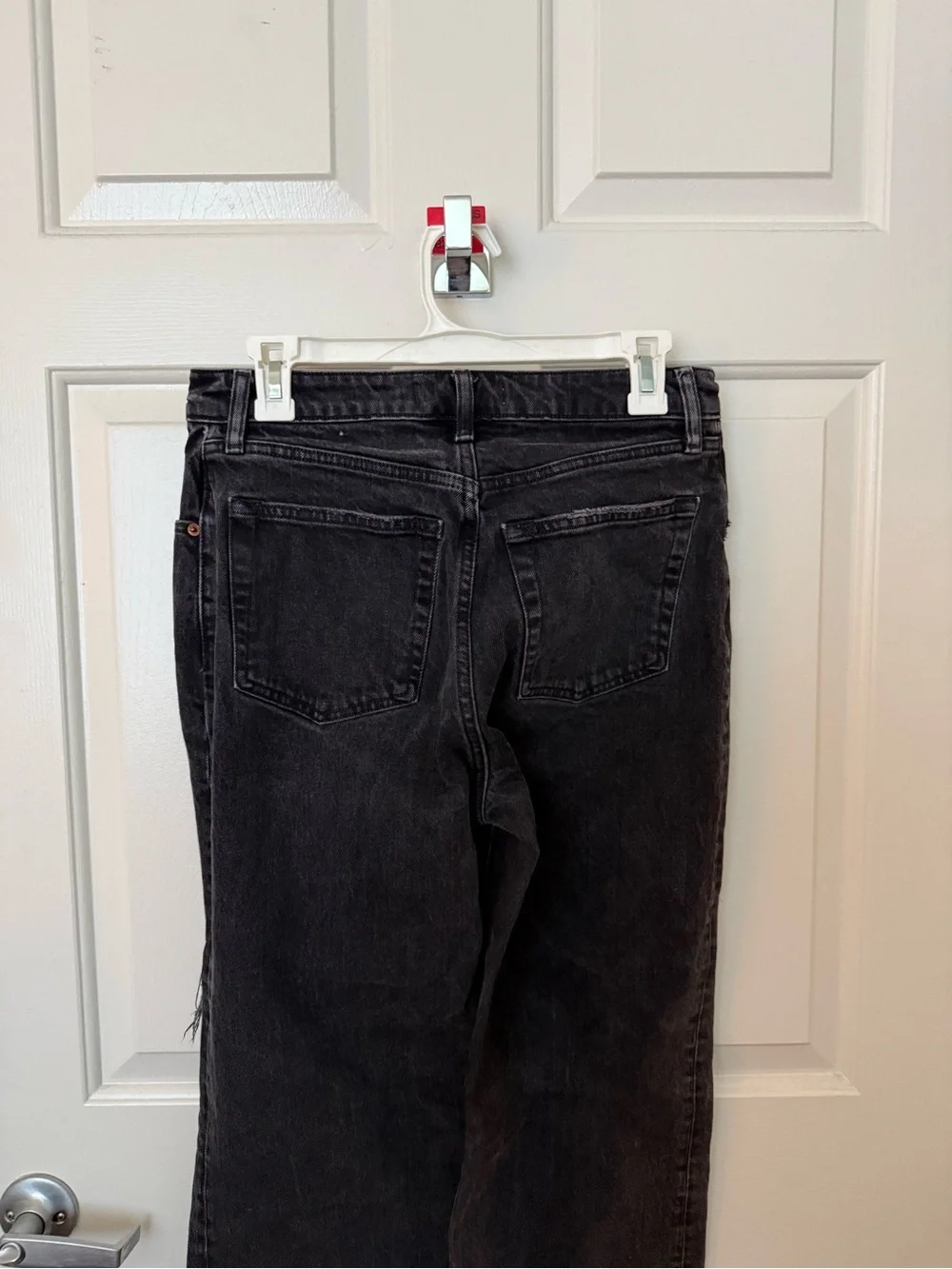 Abercrombie & Fitch Washed Black High-Rise Jeans